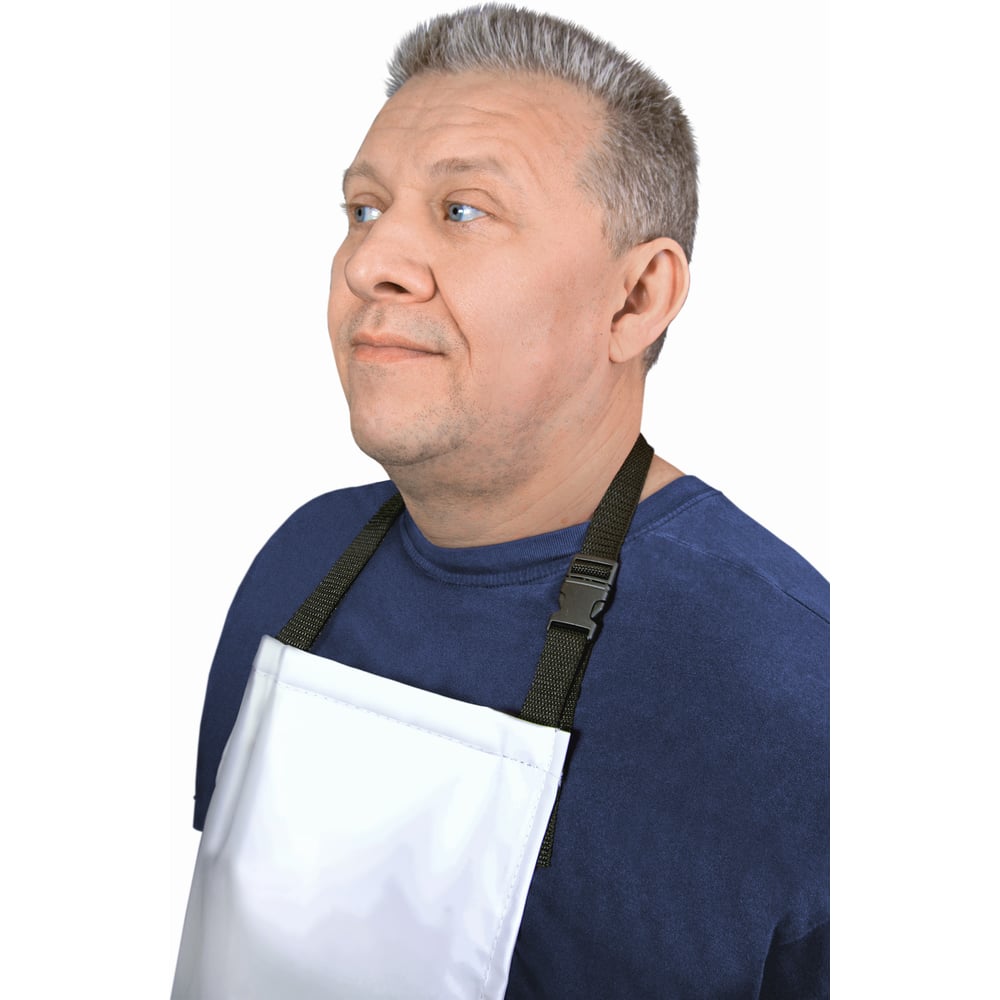 Изображение товара Фартук влагозащитный 919-58-62 белый рост 176-188 БЕРТА