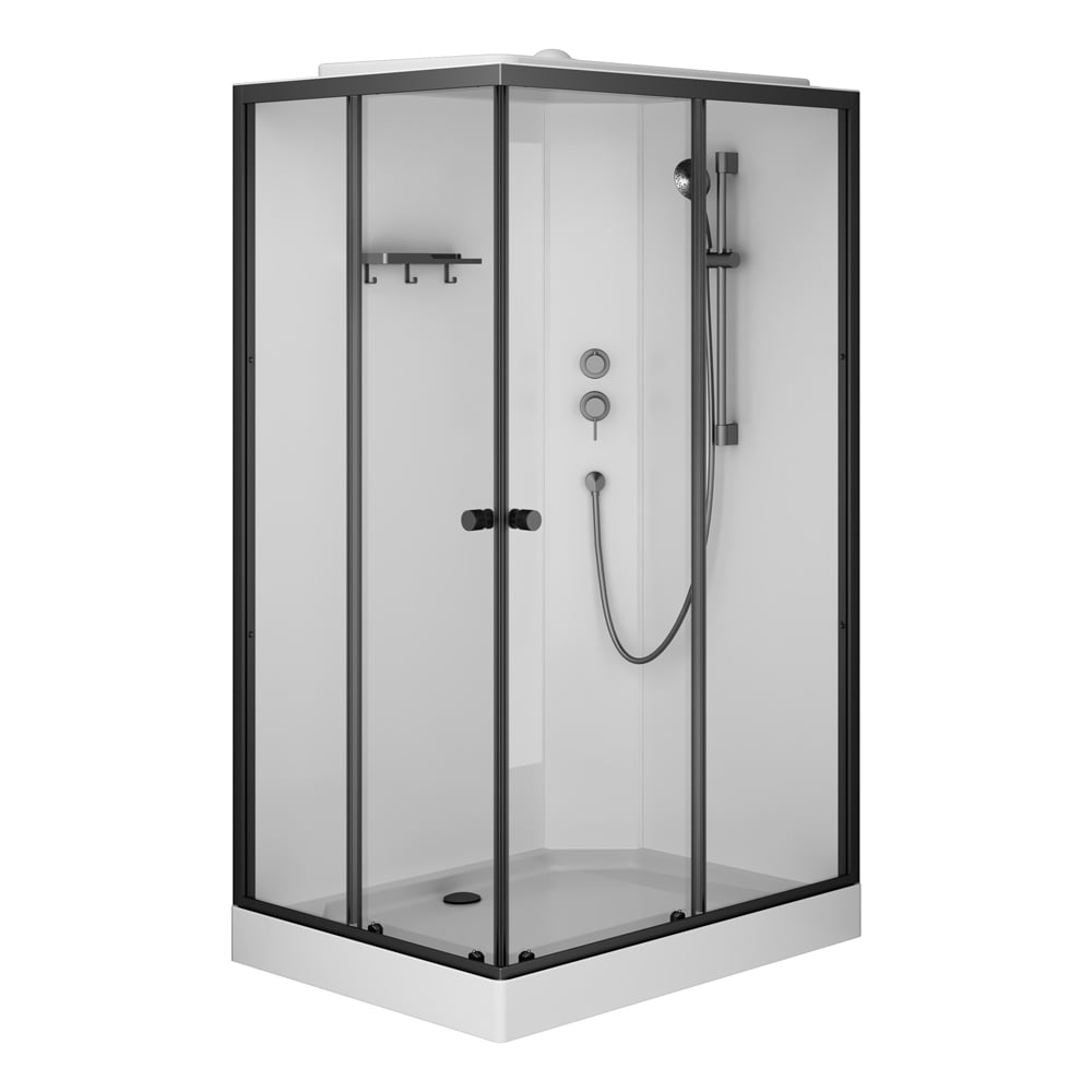 Изображение товара Душевая кабина AM.PM X-Joy 120x90 прямоугольная, черный профиль