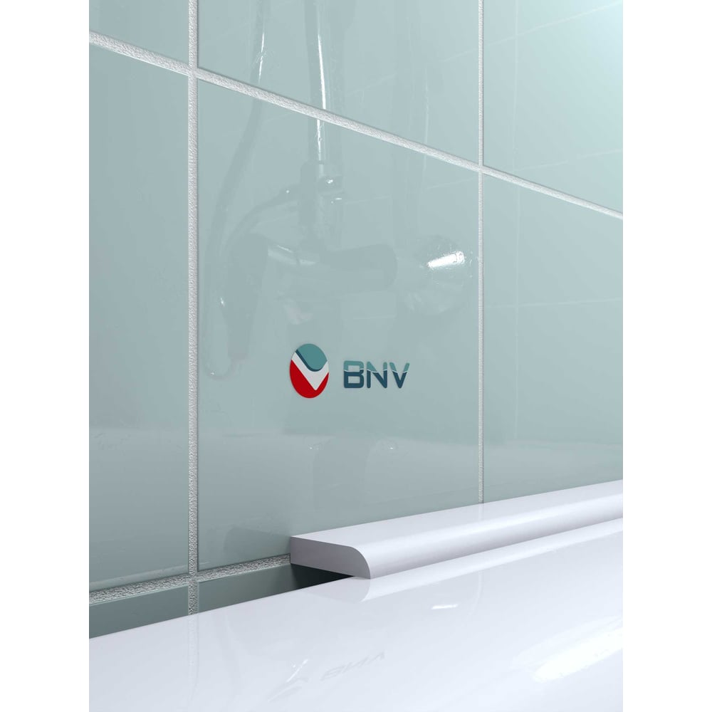 Изображение товара Акриловый бордюр плинтус для ванны BNV СВ24 180 см, белый цвет, глянцевая поверхность, бр_св24_1800_бел