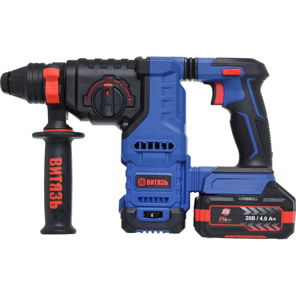 Изображение товара Перфоратор Витязь ПА-1420 Комплект 4А 15С-1шт+ЗУ 2,4С