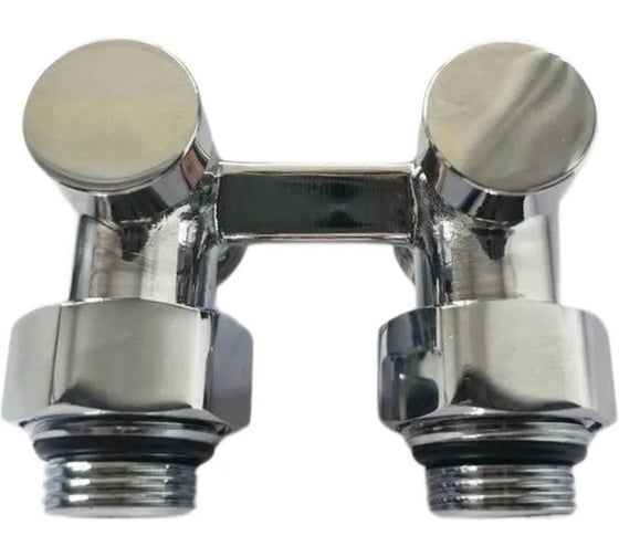 Изображение товара Узел подключения для радиатора VIVALDO хром, угловой, мультифлекс 50 мм, 3/4 НГ (1/2 НР) × 3/4 НР, AHRV-CR