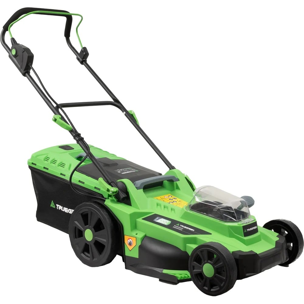 Изображение товара Газонокосилка аккумуляторная TRUEGREEN TG8A107-JW с регуляцией высоты и вместительным травосборнико