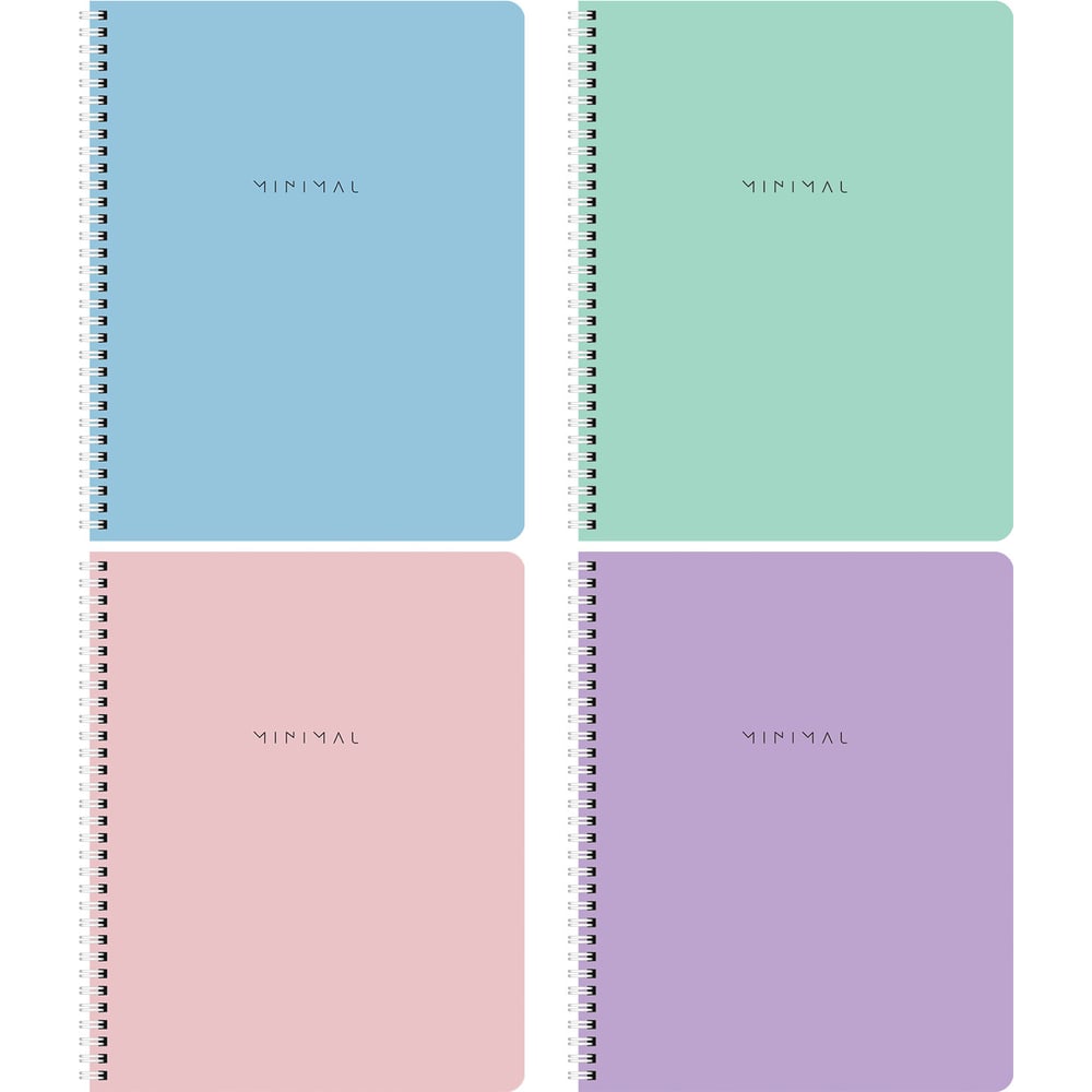 Изображение товара Тетради BRAUBERG ДЭК А5 48л 4 шт гребень клетка Minimal