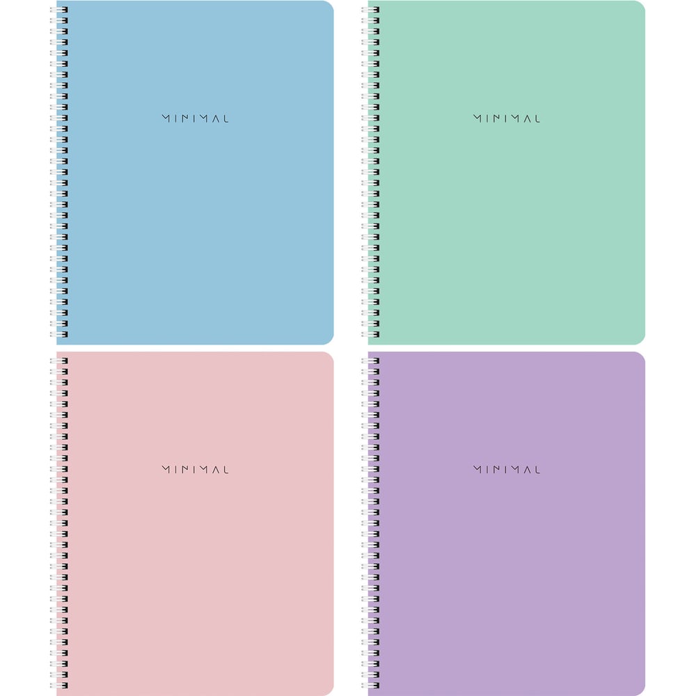 Изображение товара Бизнес-тетради BRAUBERG ДЭК А5 96л. Комплект 4 шт. Minimal 405582