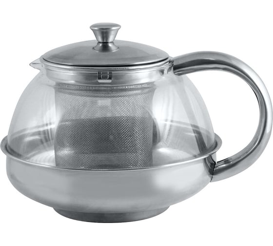 Изображение товара Заварочный чайник Mallony MENTA-600 объем 600 мл корпус/фильтр из нержавеющей стали 910110