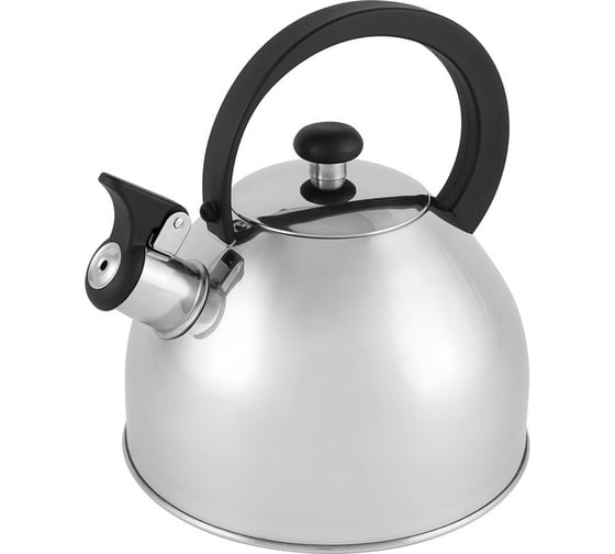 Изображение товара Чайник Mallony Opera из нержавеющей стали со свистком зеркальная полировка 2.5 л 005178