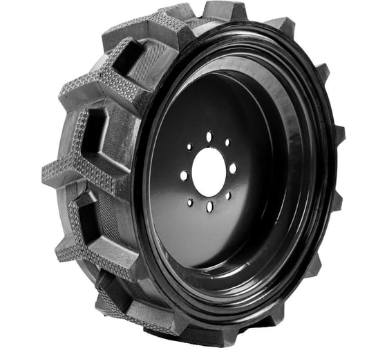 Изображение товара Колесо к МОТОБЛОКУ ЦЕЛЬНОЛИТОЕ ПОЛЕСАД 19*7.00-12, диск 8 отверстий, 026665