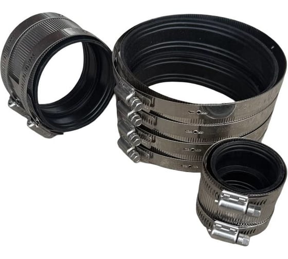 Изображение товара Хомут соединительный ленточный нержавеющий RUTEMPO DN 50 (2) РА-070013