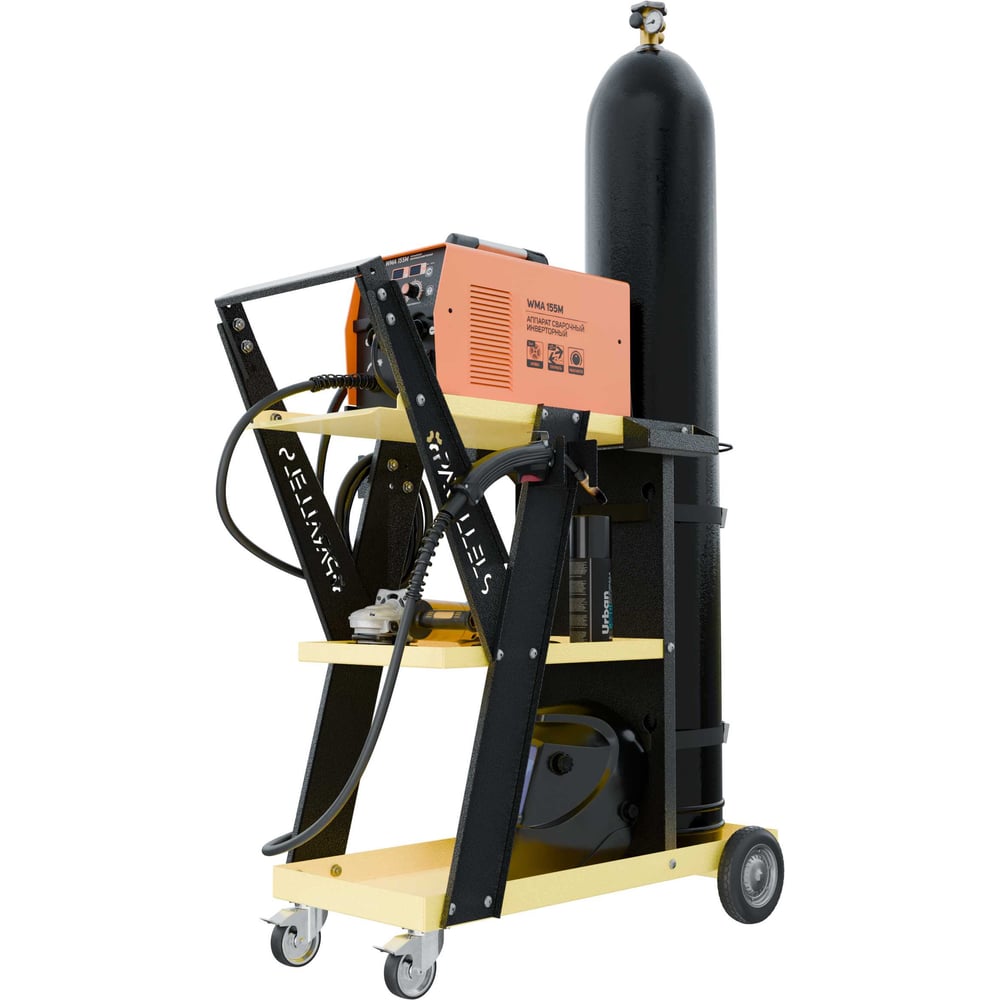 Изображение товара Тележка для сварочного аппарата Parallels Perfect Tools Parallels Welding Cart, трехъярусная для MIG/TIG/MMA/MAG 00051-1