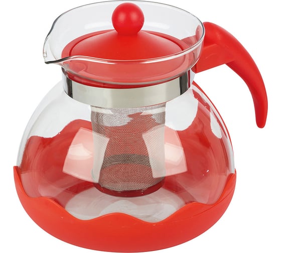 Изображение товара Заварочный чайник Mallony DECOTTO-1500, объем 1,5 л, с пластиковой ручкой, фильтр из нержавеющей стали 910107