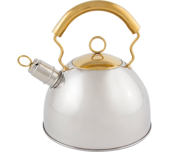 Изображение товара Чайник Mallony из нержавеющей стали DJB-3427 2.5 литра со свистком капсульное дно 910070