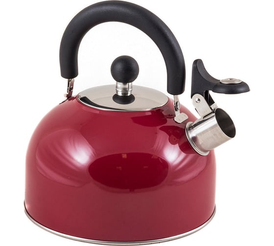 Изображение товара Чайник Mallony из нержавеющей стали MAL-039-R 2.5 литра красный со свистком 910084