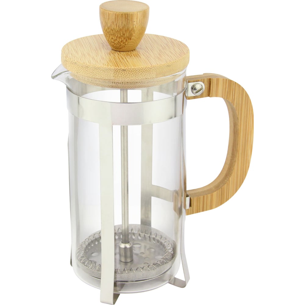 Изображение товара Френч-пресс Rosenberg 1000 мл R-660023 с закаленным стеклом и нержавеющей сталью
