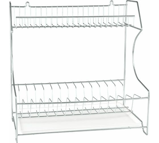 Изображение товара Универсальная сушилка для посуды Rosenberg с поддоном RUS-285002 Zn