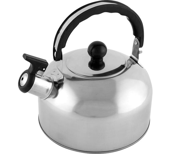 Изображение товара Чайник Mallony CASUAL, объем 2.5 л, из нержавеющей стали со свистком, зеркальная полировка 00 7297