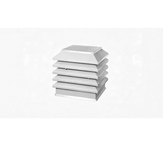 Изображение товара Дымник ПРОФМЕТСТИЛЬ Модерн 390х390х450 RAL 9003 Арт. 1341