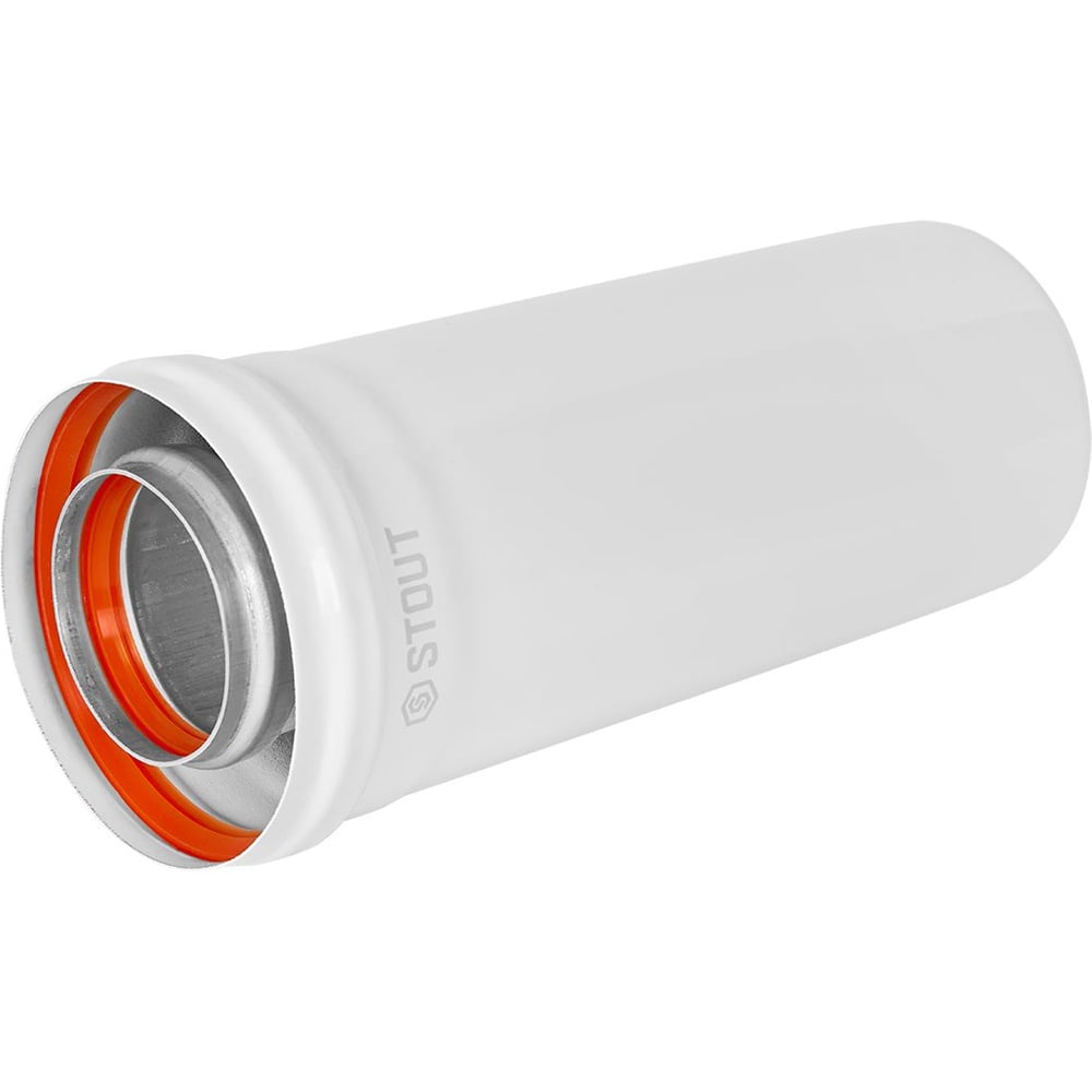 Изображение товара Удлинитель дымохода традиционный коаксиальный STOUT SCR-6010-000250, D60/100 PEE9H4MM72PRO3 Изображение товара Удлинитель дымохода традиционный коаксиальный STOUT SCR-6010-000250, D60/100 PEE9H4MM72PRO3