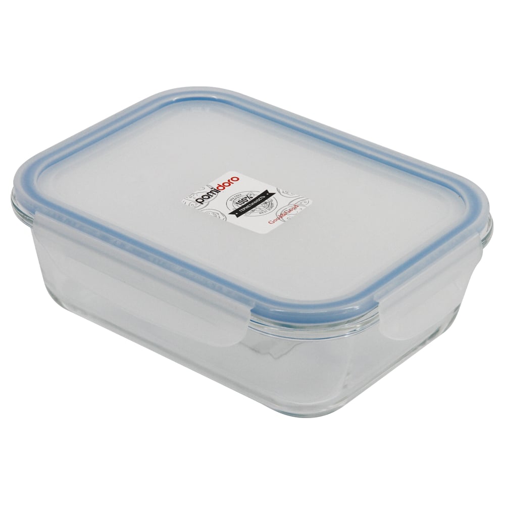 Изображение товара Стеклянный контейнер для хранения Pomi d'Oro 1,04 л с замком и микроволновкой
