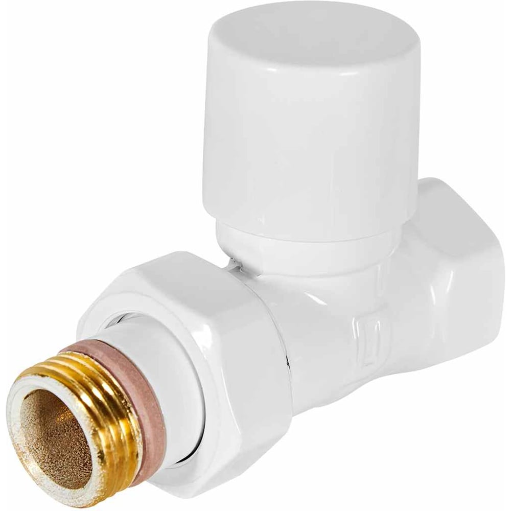 Изображение товара Клапан запорно-балансировочный Design белый, прямой STOUT SVLD-0001-000015W RG00943679D0HO