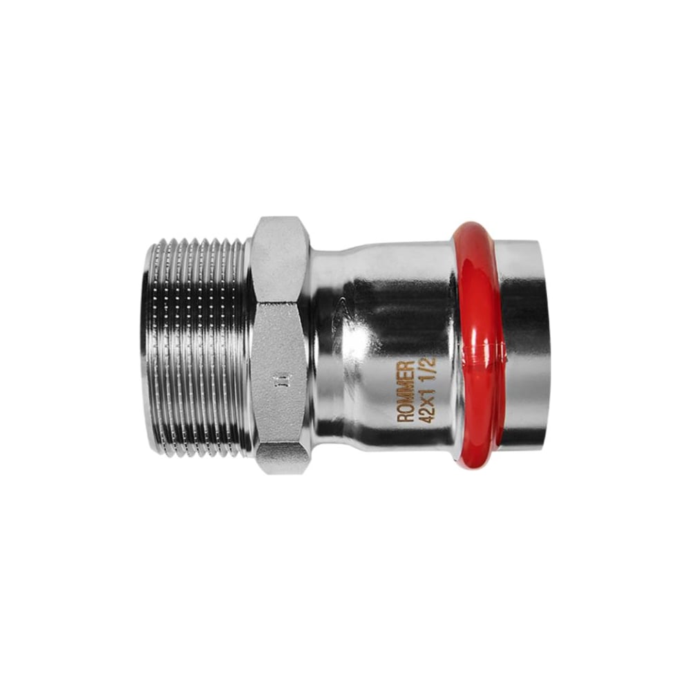 Изображение товара Переходник ROMMER RSS-1021-042112 ВПр-НР, 42х1 1/2, из нержавеющей стали прессовой PEE9H4CCV8D19V