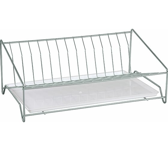 Изображение товара Настольная сушилка для посуды Rosenberg с поддоном RUS-285010 Zn