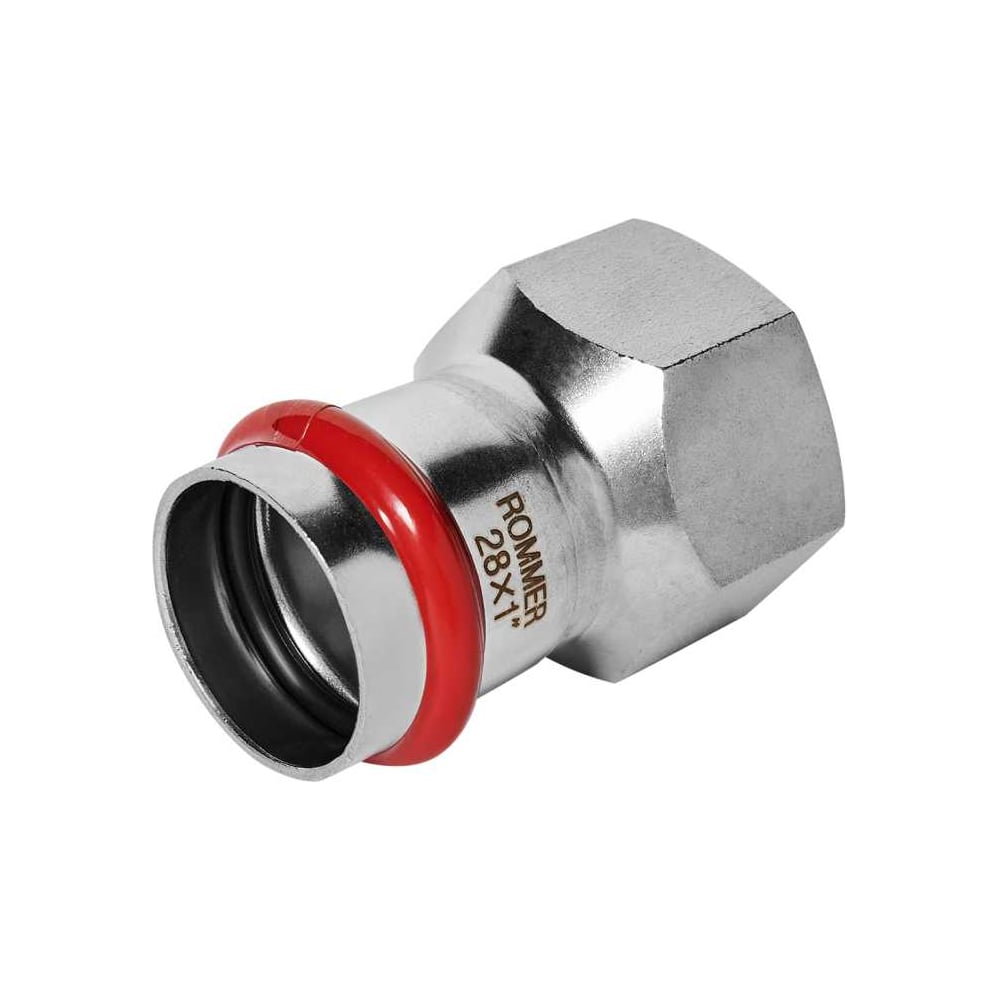 Изображение товара Переходник ROMMER RSS-1022-000281 ВПр-ВР 28 мм 1" из нержавеющей стали