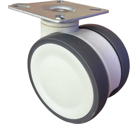 Изображение товара Колесо мебельное поворотное Rmeist R-meister IUL 075 PJP3 S60 75 мм, крепежная площадка 60мм*60 мм, 1 шт RM00000004ВИ