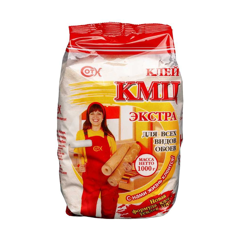 Изображение товара Клей для обоев КМЦ ЭКСТРА 7 штук в упаковке, 1000 гр 4607133685133