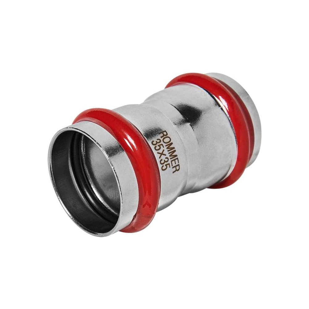 Изображение товара Муфта равнопроходная ROMMER ВПр, 35 мм, из нержавеющей стали прессовой RSS-1017-000035 PEE9H4CCV83K0D