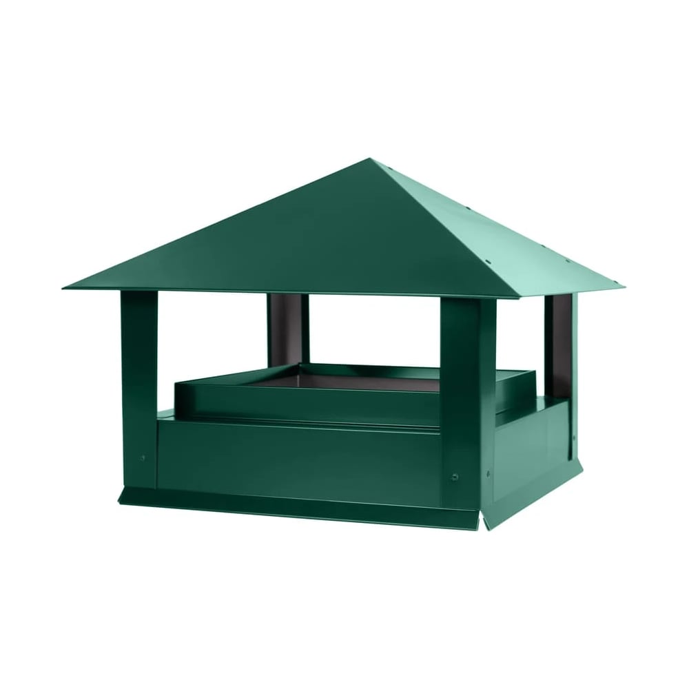 Изображение товара Дымник ПРОФМЕТСТИЛЬ Стандарт 520x520x450 RAL 6005 Арт. 1323 Изображение товара Дымник ПРОФМЕТСТИЛЬ Стандарт 520x520x450 RAL 6005 Арт. 1323