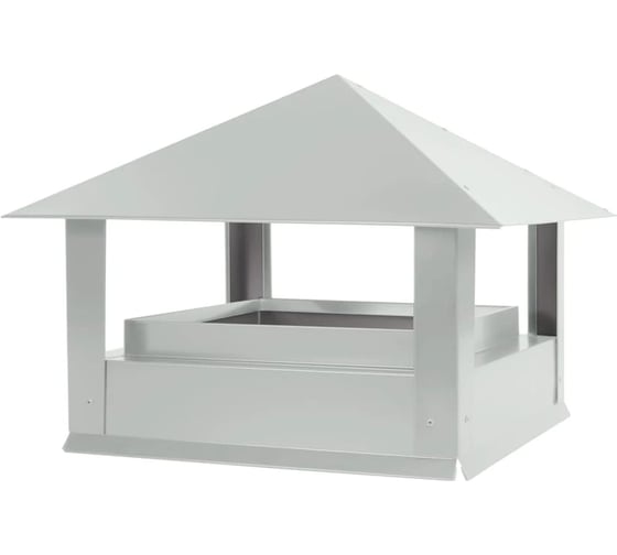 Изображение товара Дымник ПРОФМЕТСТИЛЬ Стандарт 520x520x450 RAL 9003 Арт. 1327
