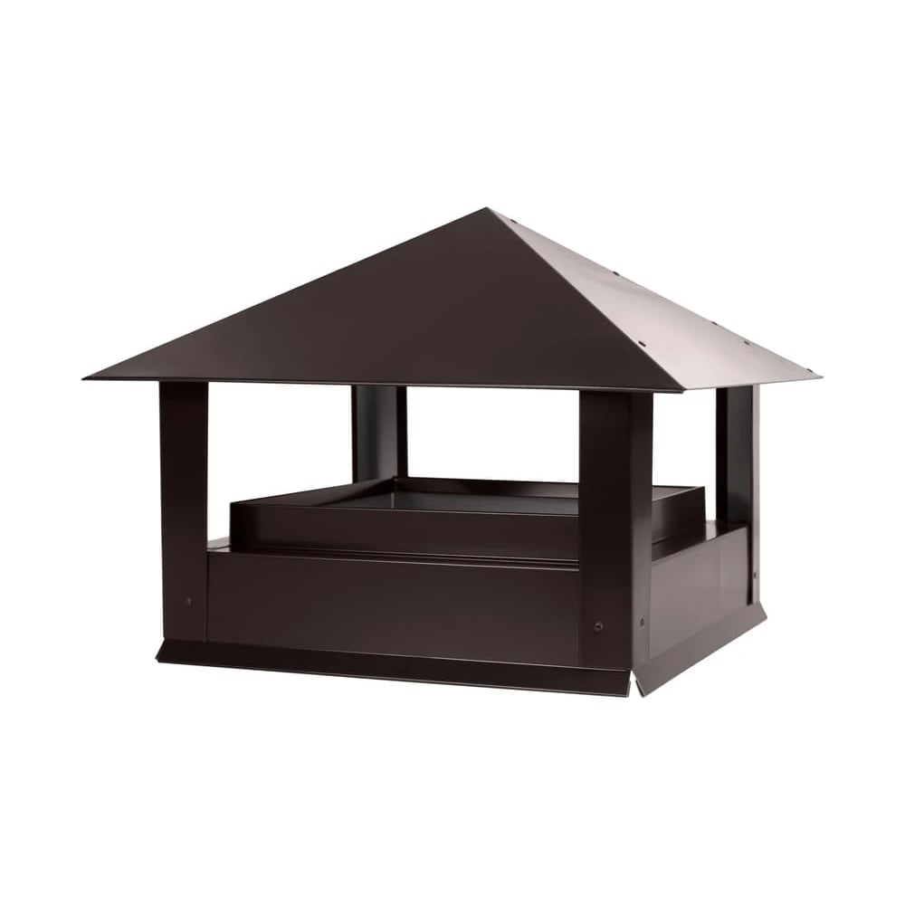 Изображение товара Дымник ПРОФМЕТСТИЛЬ Стандарт 520x520x450 RAL 8019 Арт. 1326 Изображение товара Дымник ПРОФМЕТСТИЛЬ Стандарт 520x520x450 RAL 8019 Арт. 1326
