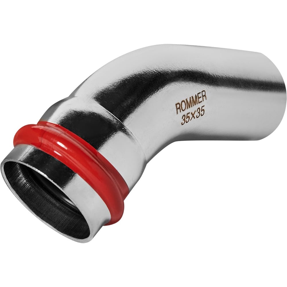 Изображение товара Угольник однораструбный ROMMER RSS-1004-000035 45° ВПр-НПр, 35, из нержавеющей стали, прессовой PEE9H4CCV7FHD9