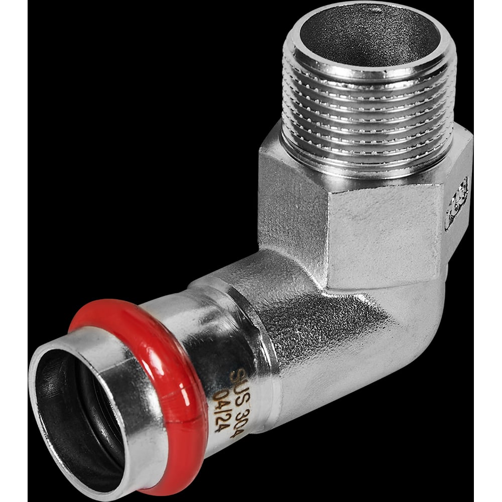 Изображение товара [Угольник-переходник] ROMMER RSS-1010-002234 [Нержавеющая сталь] 22×3/4 угловой фитинг