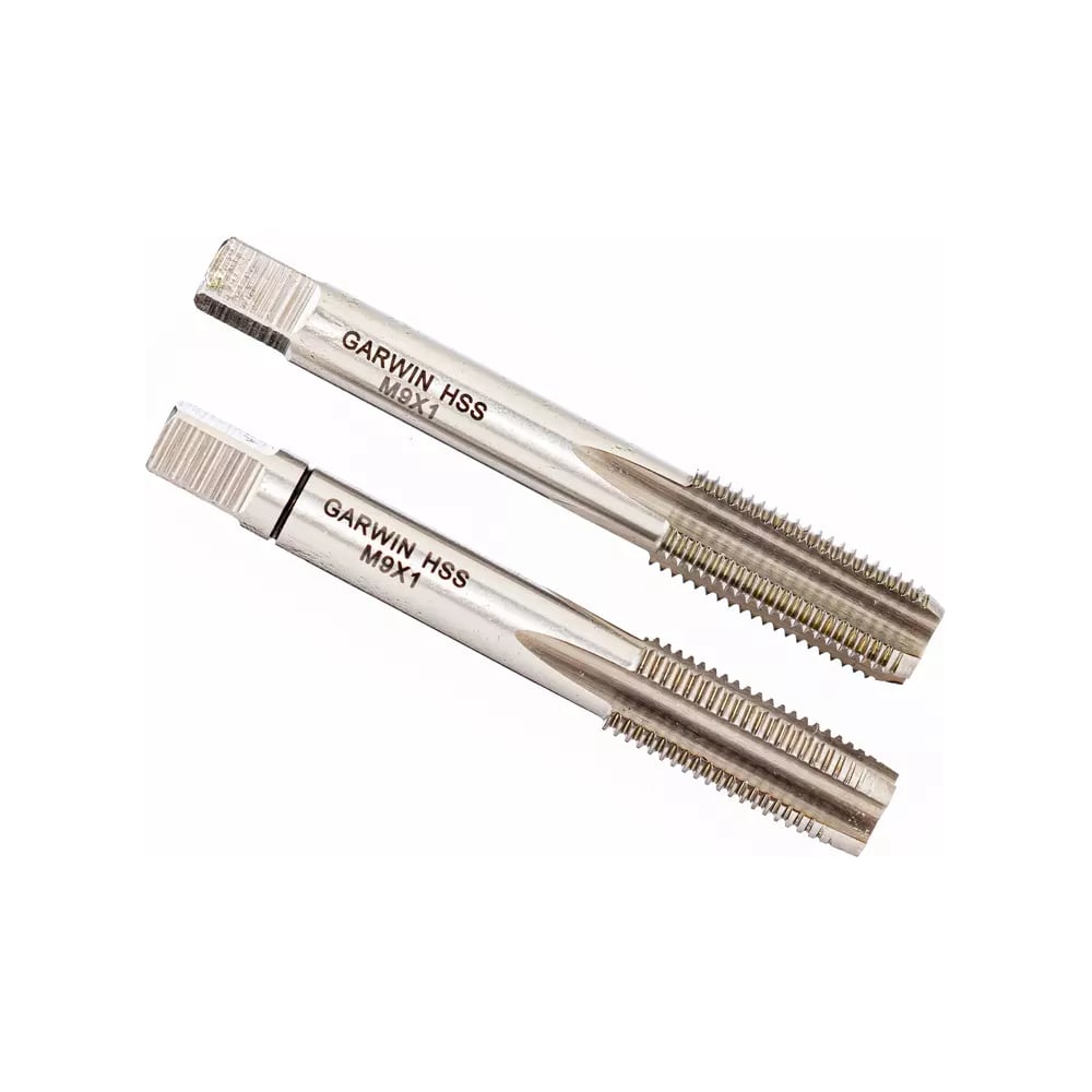 Изображение товара Метчики ручные GARWIN Mf9x1.0, DIN 2181, HSS, 6H, комплект из 2 штук GM-TF090100