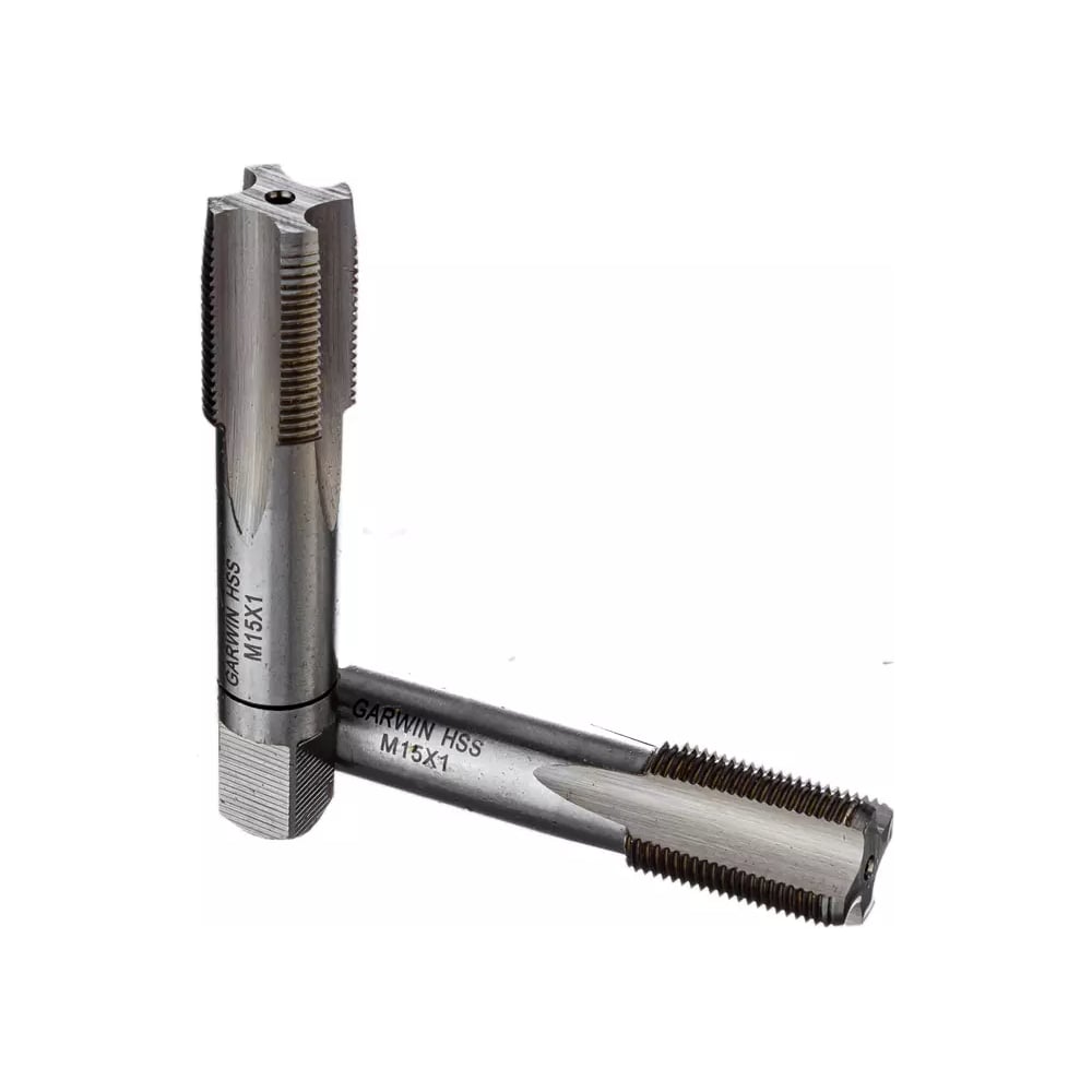 Изображение товара Метчики ручные GARWIN Mf15x1.0, DIN 2181, HSS, 6H, комплект из 2 штук GM-TF150100