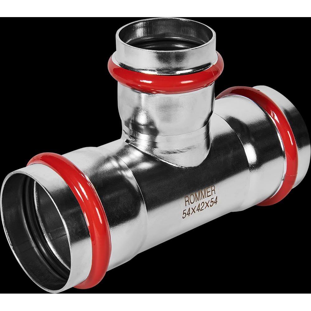 Тройник переходной ROMMER RSS-1014-544254 ВПр, 54×42×54, из нержавеющей стали, прессовой PEE9H4CCV7S179