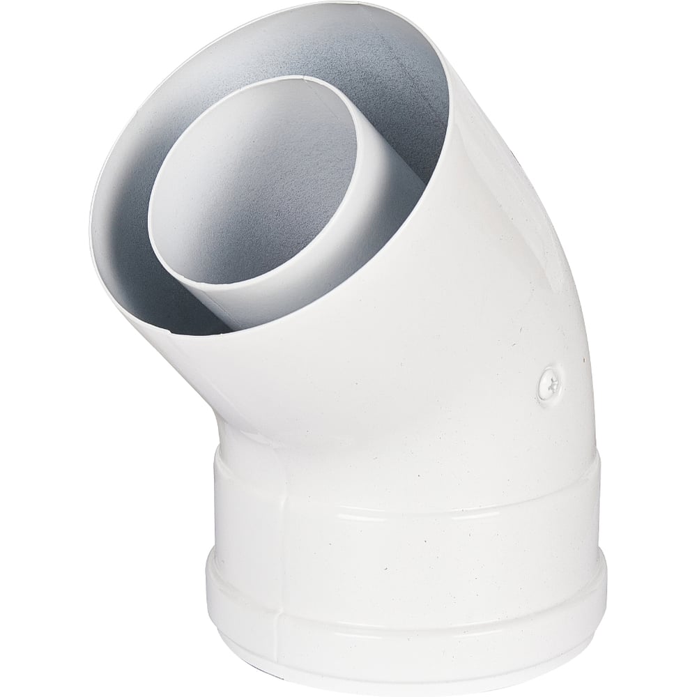 Изображение товара Отвод промежуточный ROMMER INOX Line традиционный коаксиальный D60/100, 45° (мама/папа) RCA-6100-000045 PEE9H4L92M522F