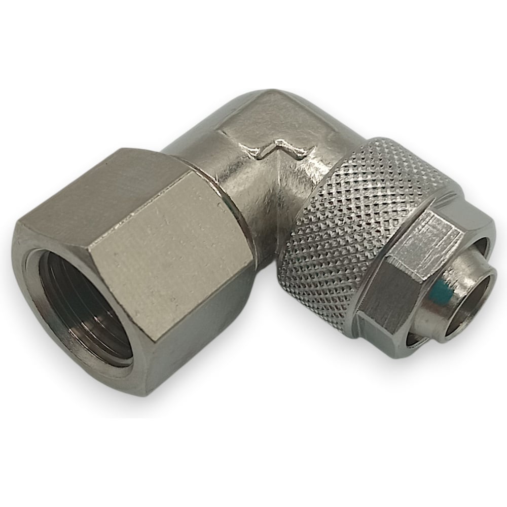 Изображение товара Фитинг с накидной гайкой Контактная Механика угловой, G1/4, трубка 12мм KMBLF12-G02