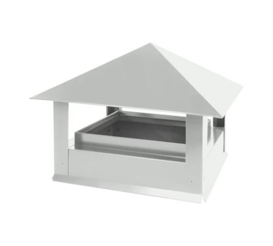 Изображение товара Дымник ПРОФМЕТСТИЛЬ Стандарт 520*390*450 RAL 9003 Арт. 1334