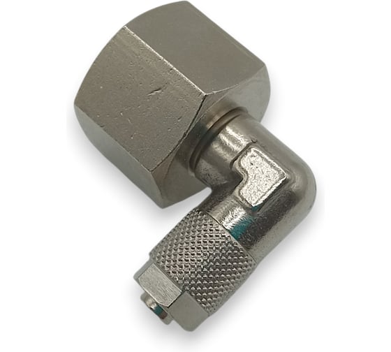 Изображение товара Фитинг с накидной гайкой Контактная Механика угловой, G1/4, трубка 6мм KMBLF06-G02