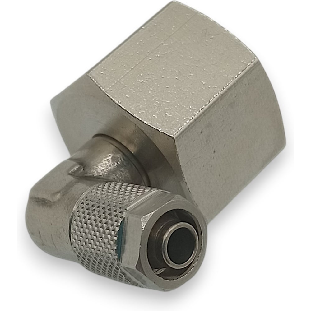 Изображение товара Фитинг Контактная Механика угловой G3/8 6 мм никелированная латунь
