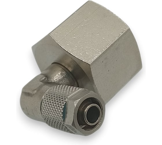 Изображение товара Фитинг с накидной гайкой Контактная Механика угловой, G3/8, трубка 6мм KMBLF06-G03