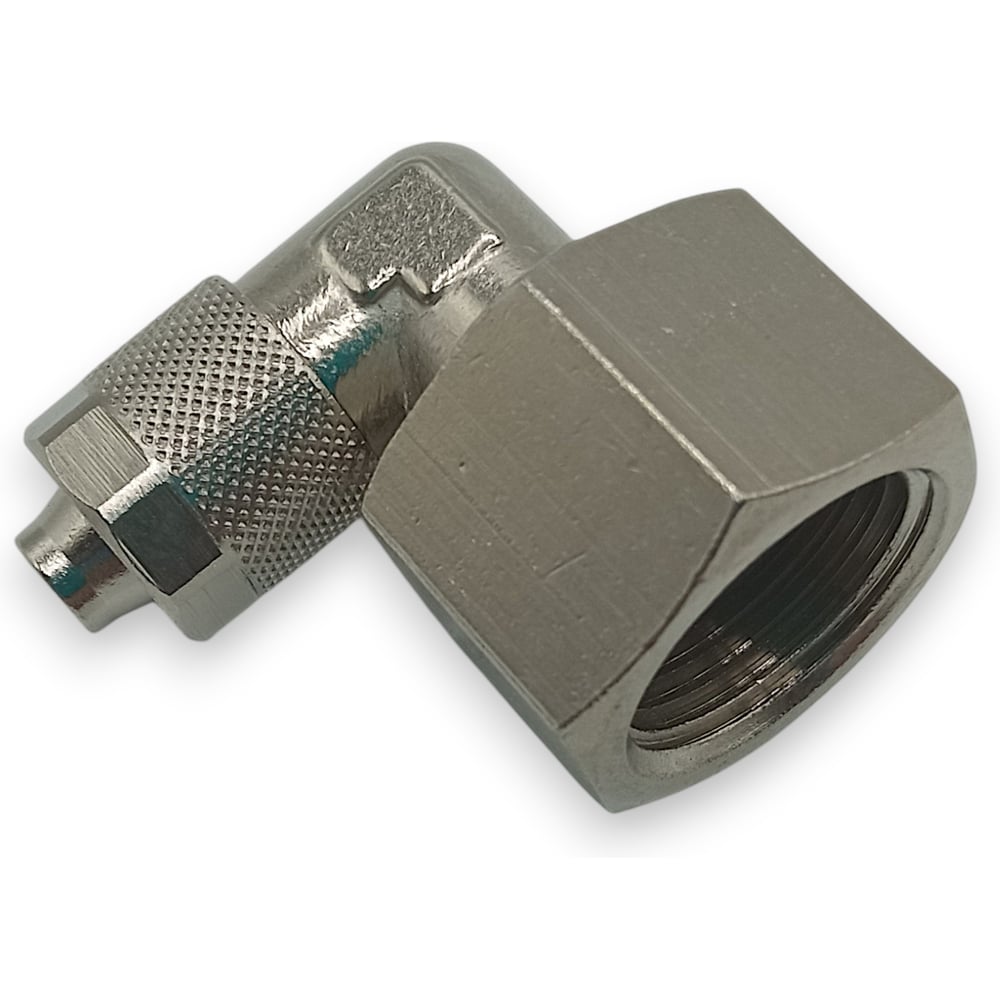 Изображение товара Фитинг с накидной гайкой Контактная Механика угловой, G3/8, трубка 8мм KMBLF08-G03