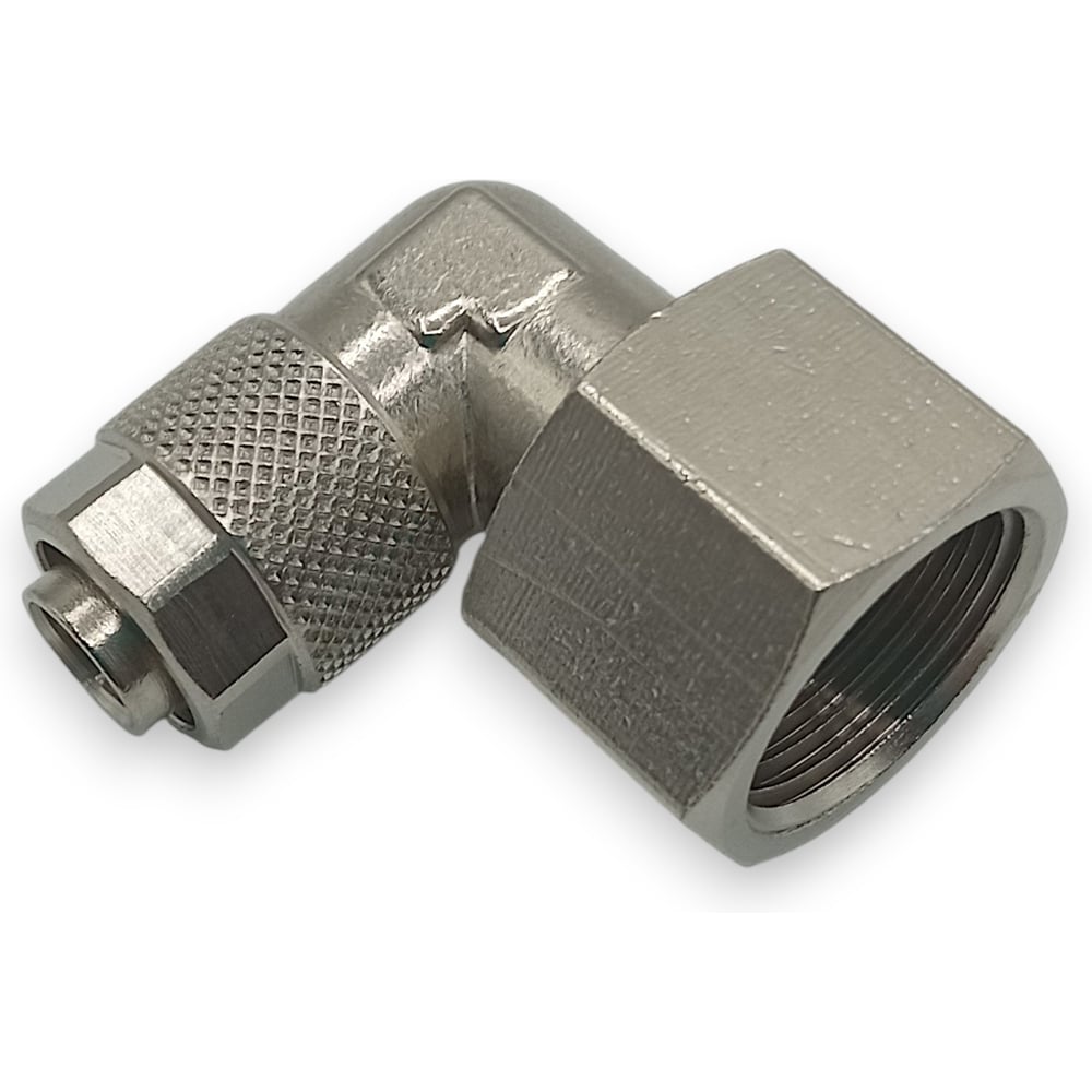 Изображение товара Фитинг с накидной гайкой Контактная Механика угловой, G3/8, трубка 10мм KMBLF10-G03