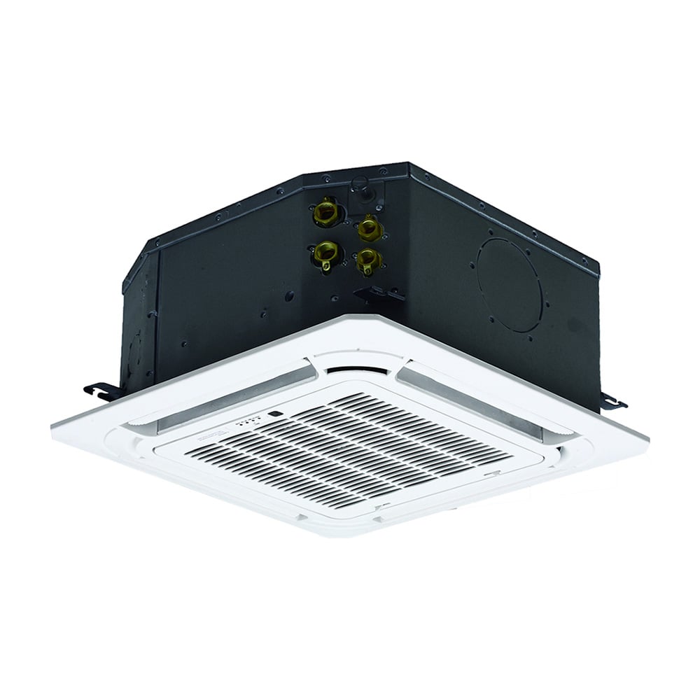 Изображение товара Фанкойл кассетный General Climate 4T GCKD-400S(i) (2.90, компакт., с датчиком и модулем NIM)/Панель T-MBQ4-03B4 для кассетных фанкойлов GCKD GCKD-400Si