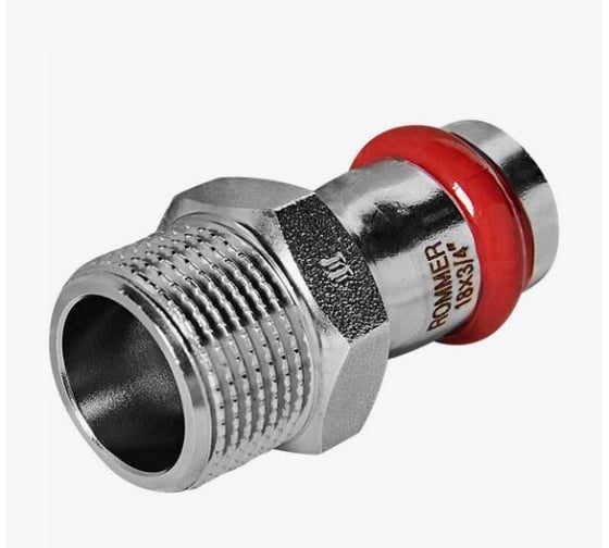 Изображение товара Переходник ROMMER ВПр-НР, 18х3/4 из нержавеющей стали прессовой RSS-1021-001834 PEE9H4CCV8BBPN