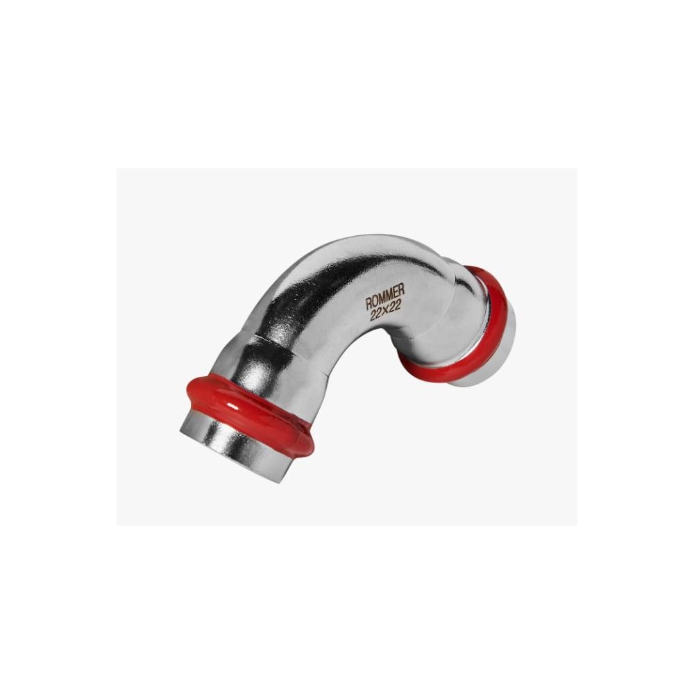 Изображение товара Угольник ROMMER 90 ВПр-ВПр, 22 мм, из нержавеющей стали прессовой RSS-1003-000022 PEE9H4CCV7DHKV