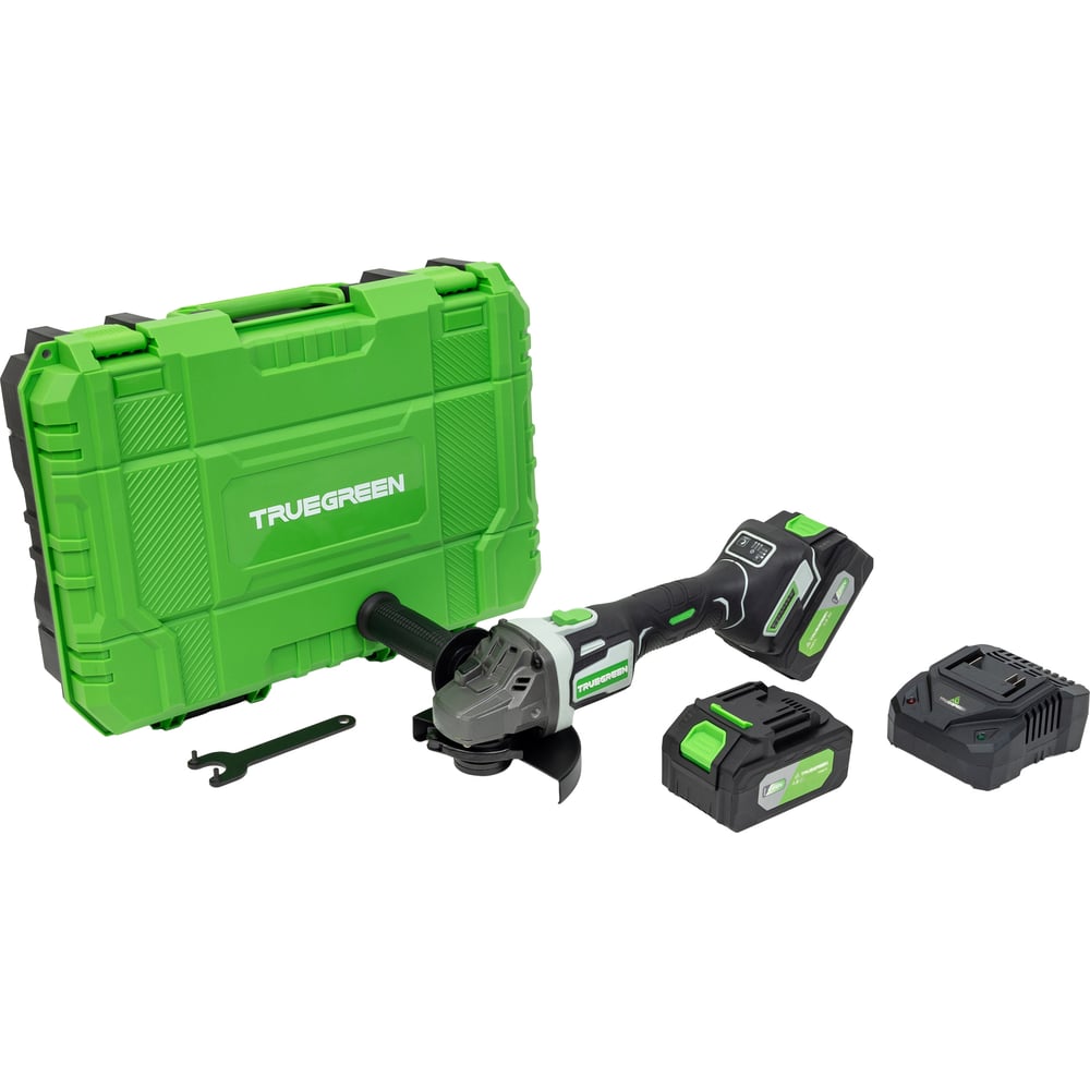 Аккумуляторная угловая шлифмашина с 2АКБ и ЗУ TRUEGREEN TG4C109W