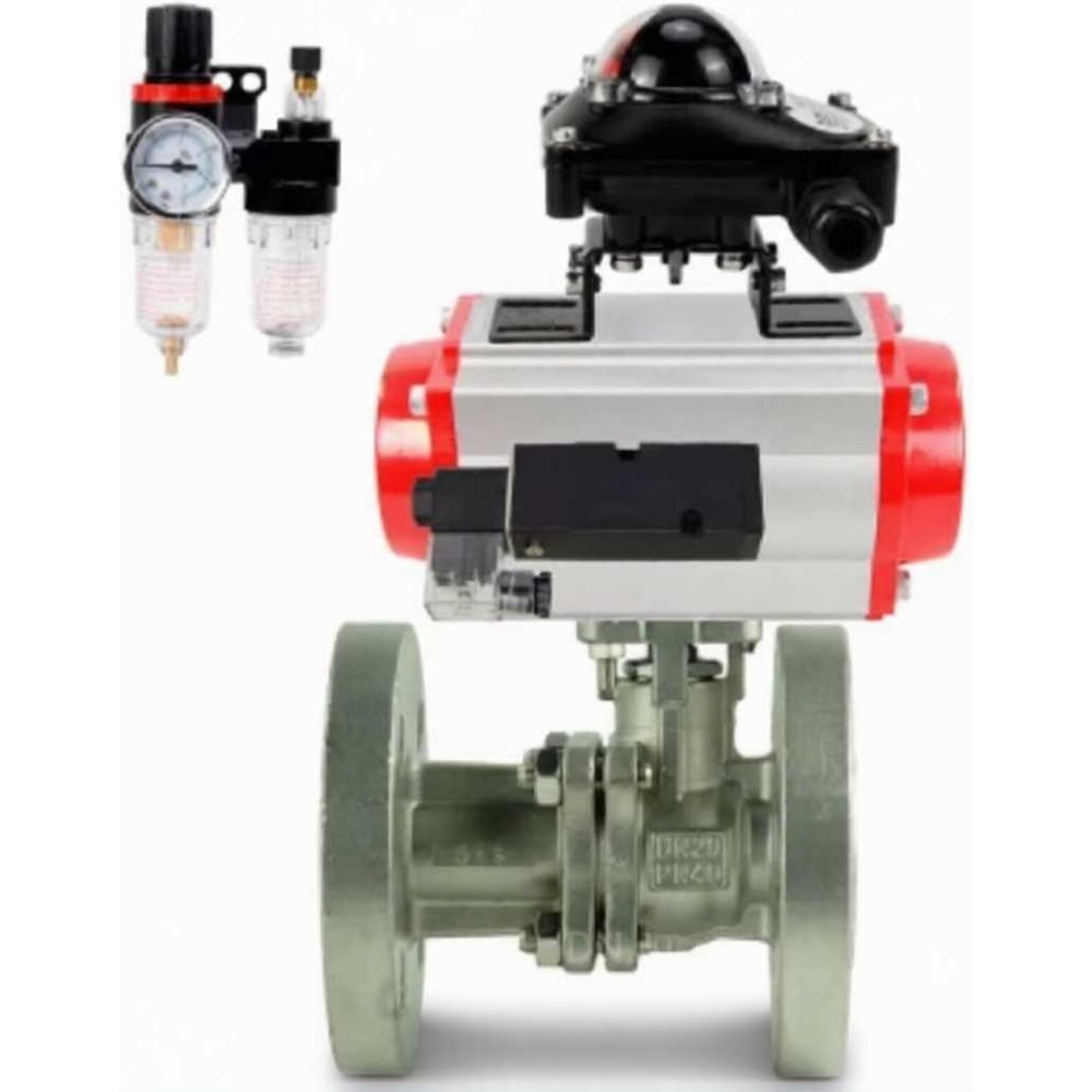 Изображение товара Кран шаровой DN150 KШ. Ф. П. 316. 200 - фланцевый, нержавеющая сталь, PN16, 200 °С